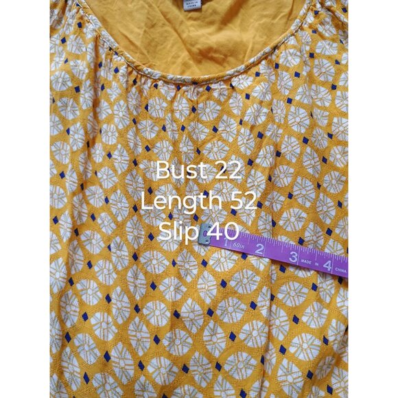 Knox Rose Womens Yellow Flutter Sleeve Maxi Dress XXL - Picture 10 of 10